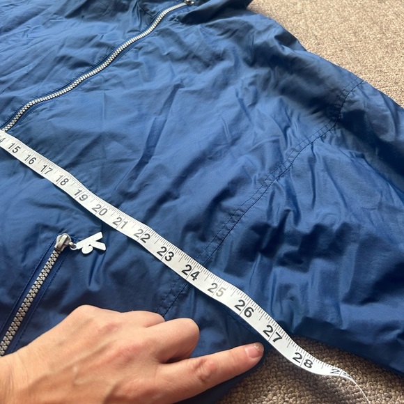 Vintage Kokanee, Blue Windbreaker Rain Jacket, size M, pockets - Picture 8 of 11